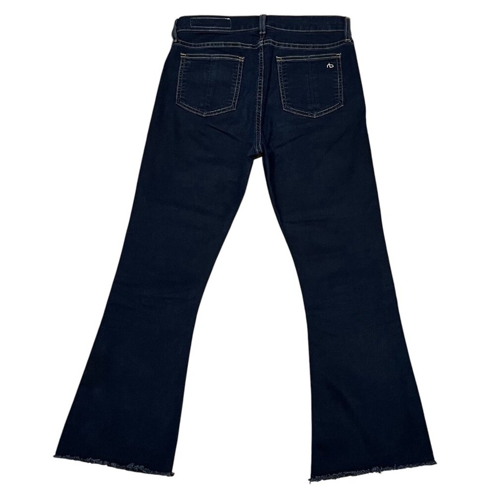 Rag & Bone Women’s Jeans Size 26 Crop Flare High Rise Blue Denim - Picture 3 of 15
